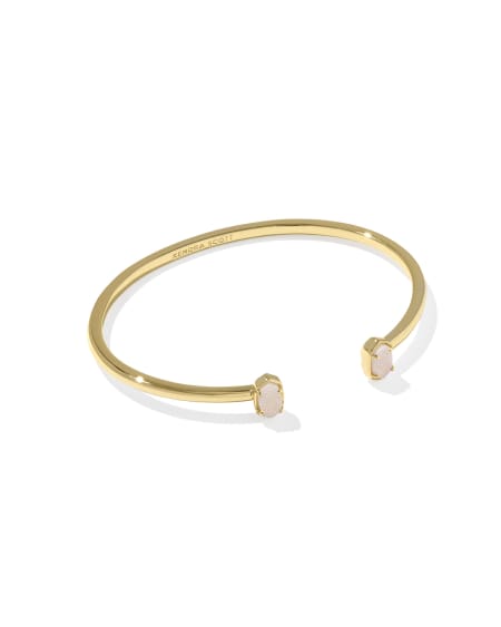 Kendra Scott: Emilie Cuff Bracelet in Gold Iridescent Drusy - The Vogue Boutique
