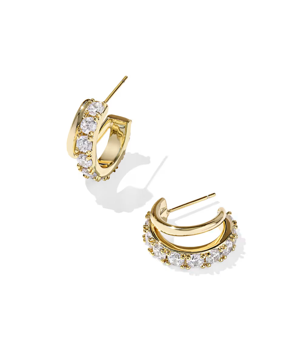 Kendra Scott: Livy Huggie Earrings in Gold