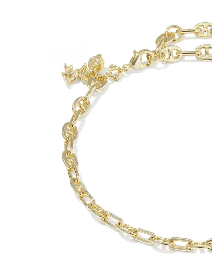 Kendra Scott: Parker Knot Anklet in Gold - The Vogue Boutique
