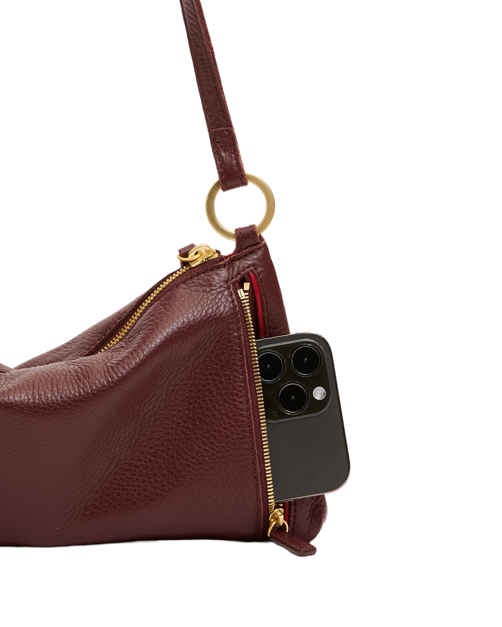 Hammitt: Kyle Handbag in Cherrywood Pebble