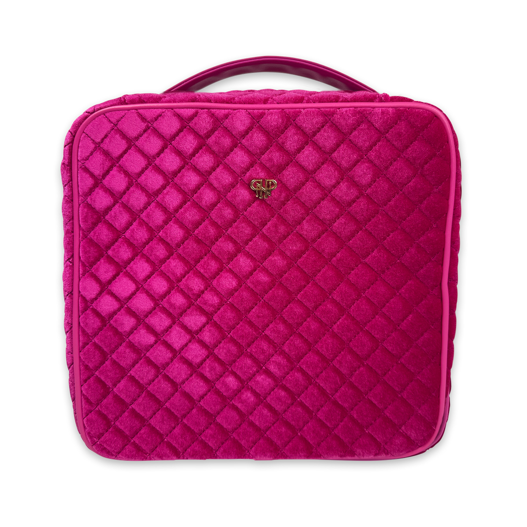 PurseN: Mini Diva Case in Fuchsia Velvet (MDCFV08) - The Vogue Boutique