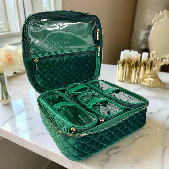 PurseN: Mini Diva Case in Emerald Velvet