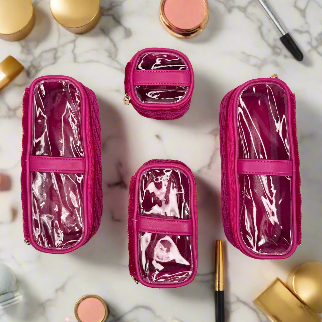 PurseN: Mini Diva Case in Fuchsia Velvet (MDCFV08) - The Vogue Boutique