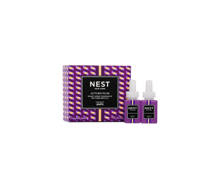 NEST New York Autumn Plum Pura Smart Home Fragrance Diffuser Refill Pods, two-pack