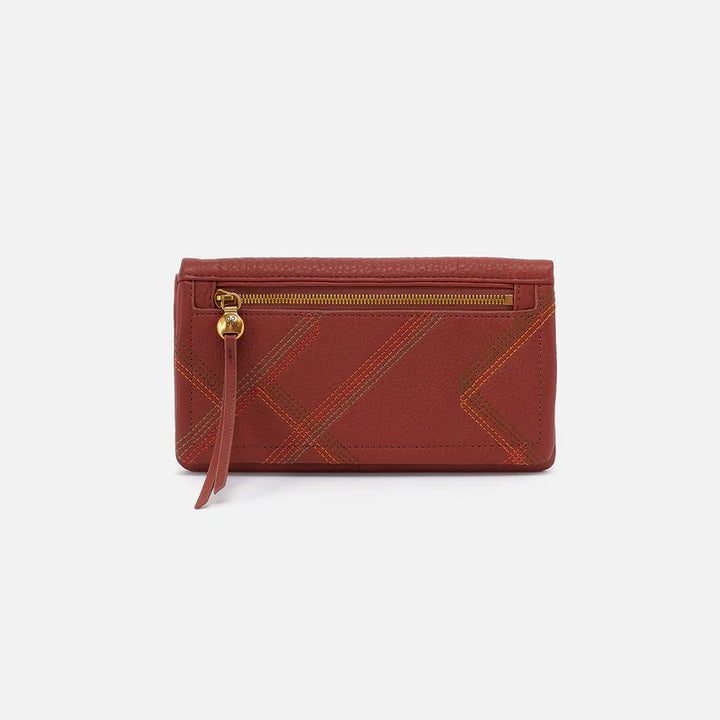 Hobo: Lumen Continental Wallet in Rust - The Vogue Boutique