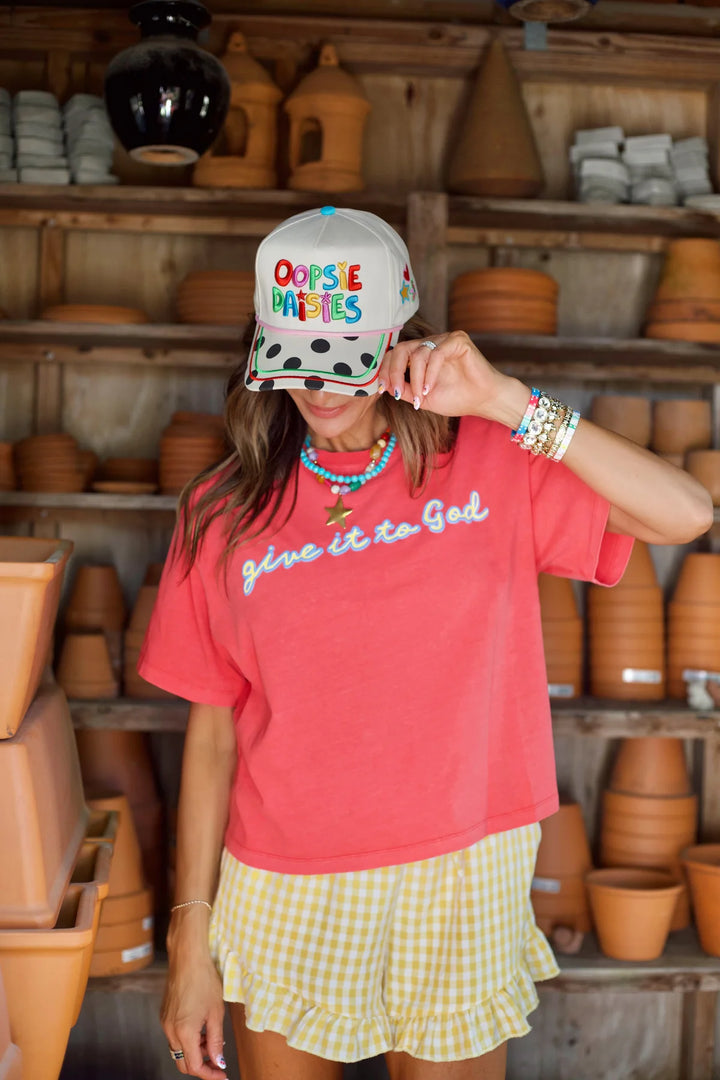 Poppy & Pine: Give It To God Crop-Tee