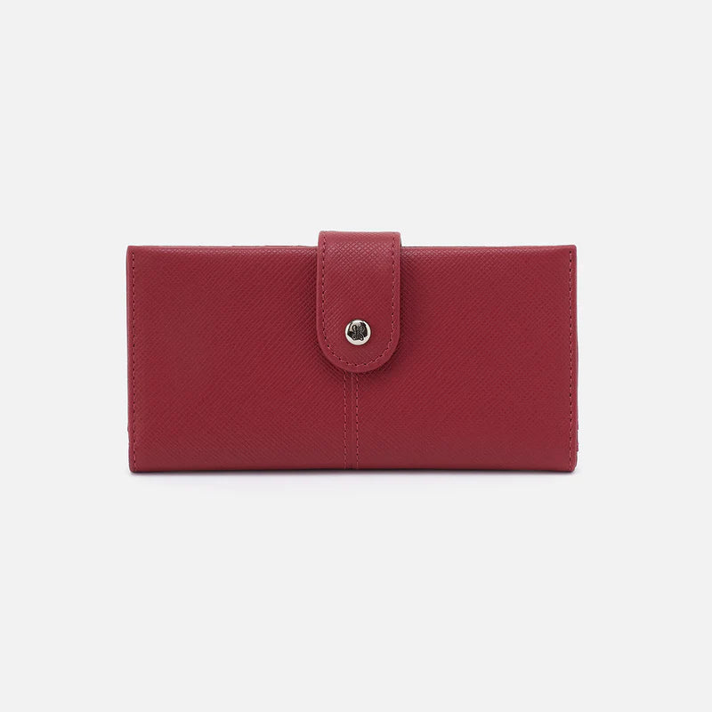 Hobo: Essential Bifold in Cranberry - The Vogue Boutique