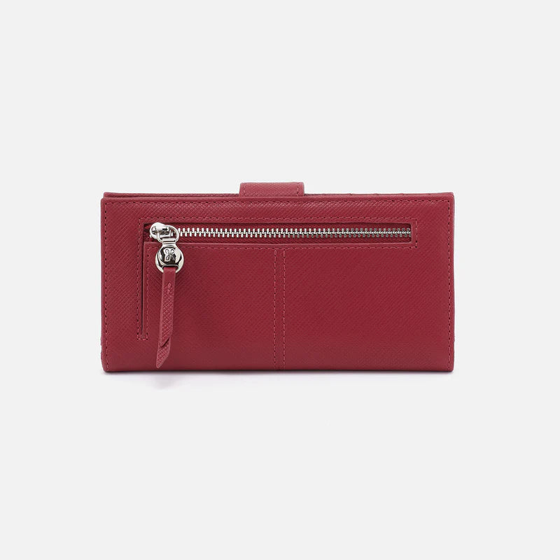 Hobo: Essential Bifold in Cranberry - The Vogue Boutique