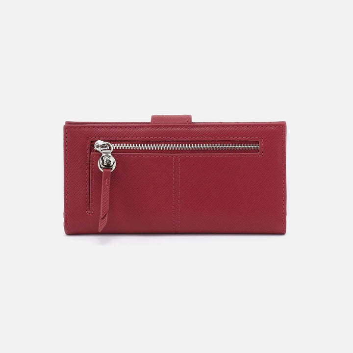 Hobo: Essential Bifold in Cranberry - The Vogue Boutique
