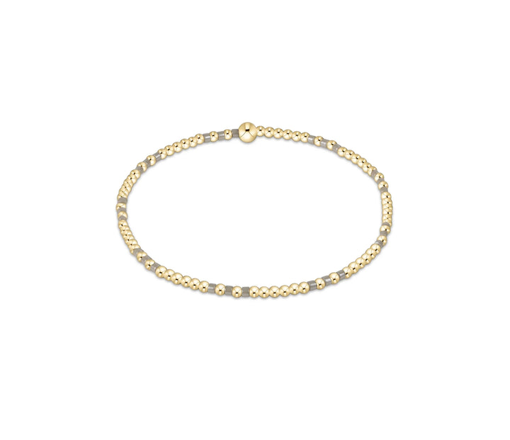 Enewron:  gameday hope joy pattern 2mm bead bracelet -TAUP TWST - The Vogue Boutique