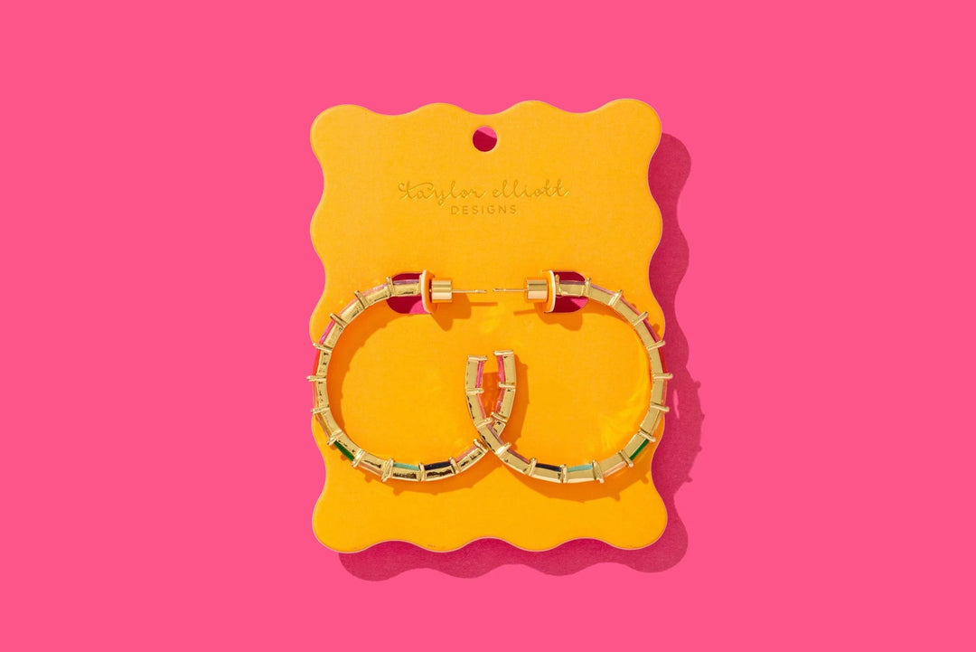 Taylor Elliott Designs: Reese Colorful Hoop - The Vogue Boutique