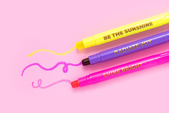 Taylor Elliott designs: Shine Bright Wax Highlighter Set