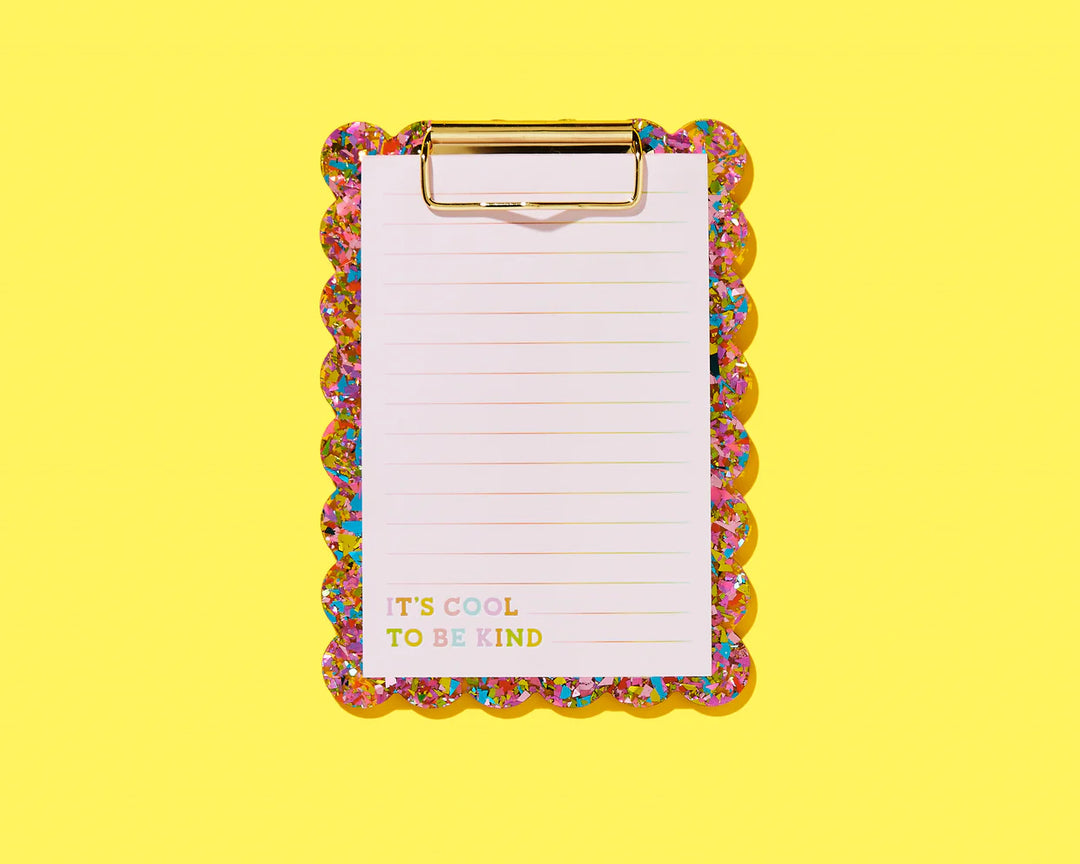 Taylor Elliott: For Fun - Happy Confetti Mini Clipboard + Notepad