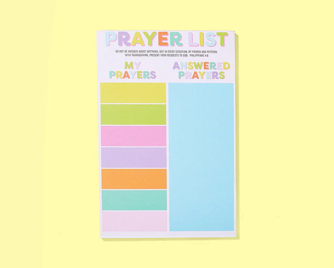 Taylor Elliott Designs: Colorful Prayer List Notepad