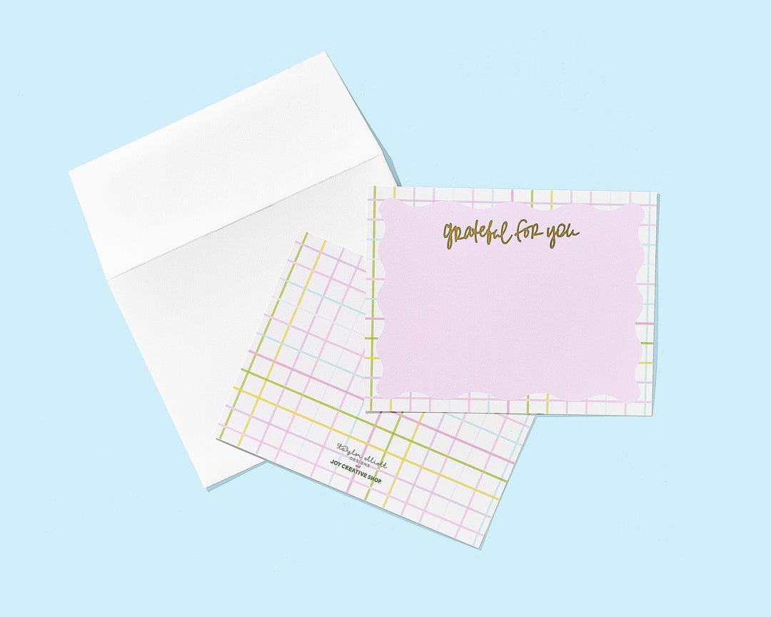 Taylor Elliott Designs: Grateful for you Note Cards