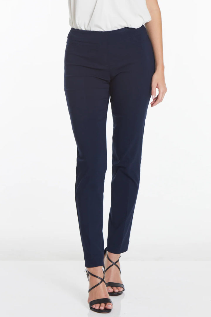 Multiples: Slim Sation pants in Midnight (M2604P)