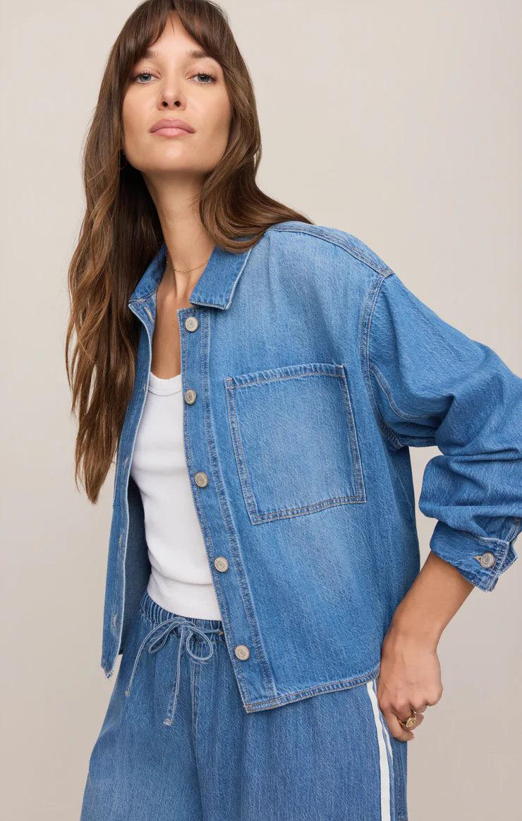 Z Supply: Erin Denim Jacket in Dreamstate (ZJ263143S)