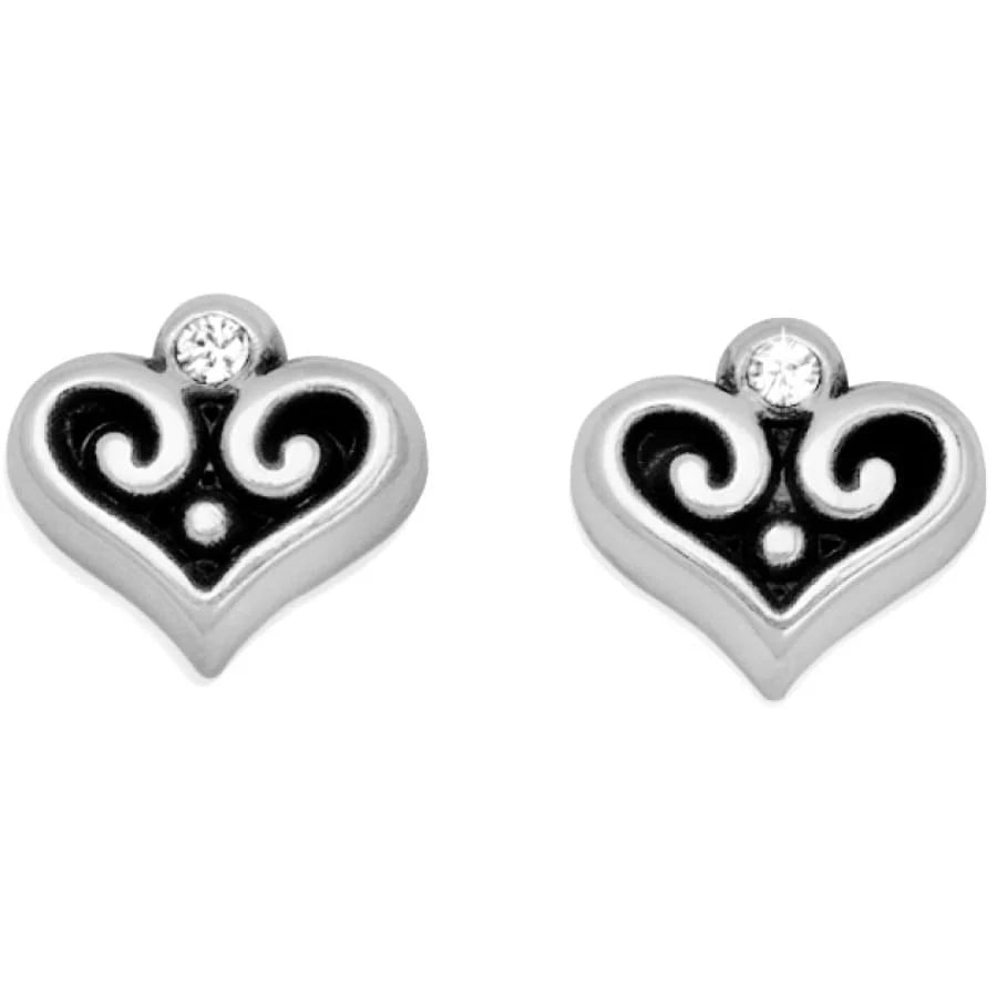 Brighton: Alcazar Heart Mini Post Earrings (J21712)