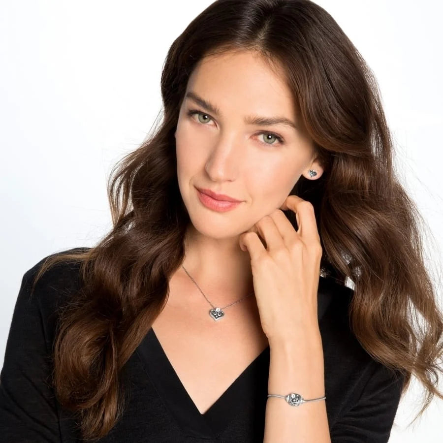 Brighton: Alcazar Heart Mini Post Earrings (J21712)