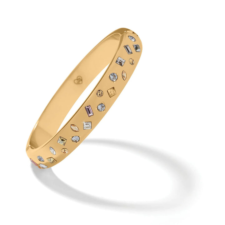 Brighton: Radient Gold Hinged Bangle #JF0408