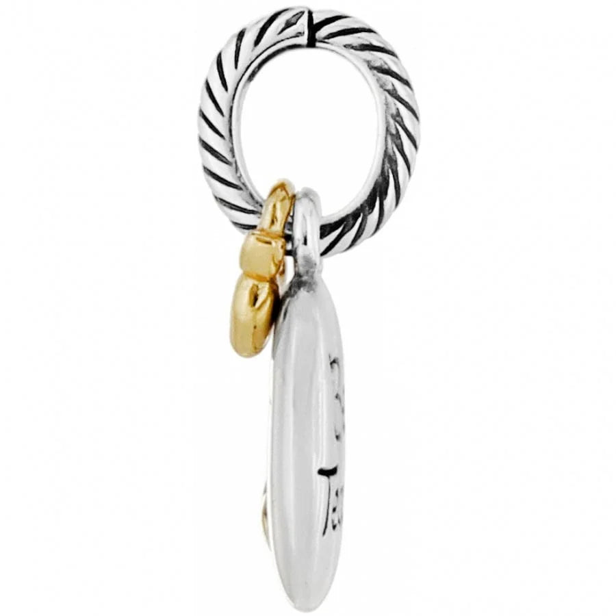 Brighton: Sil/Gld Best Teacher Charm (J97821)