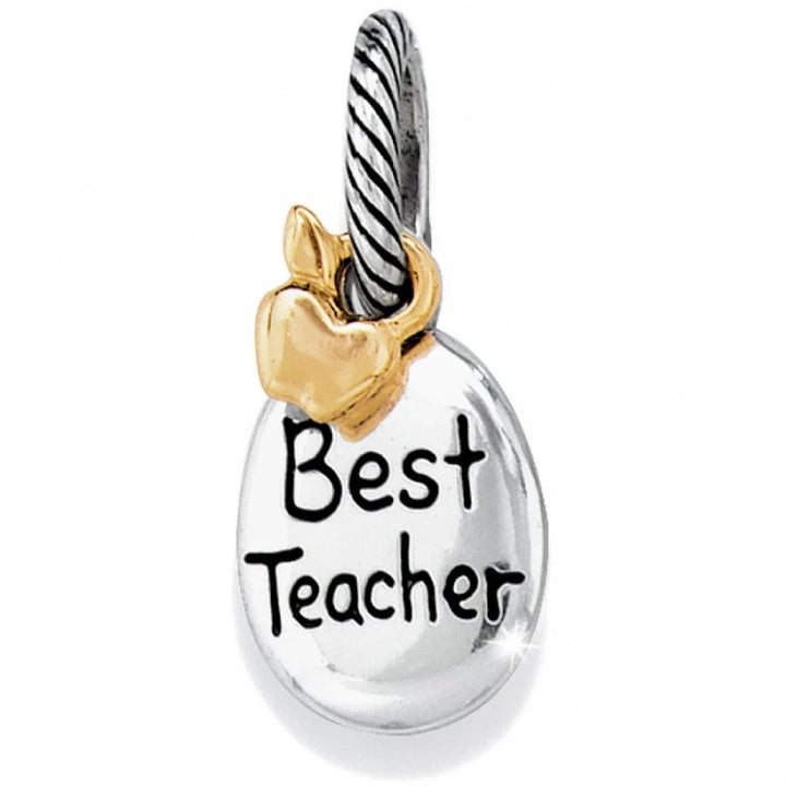 Brighton: Sil/Gld Best Teacher Charm (J97821)