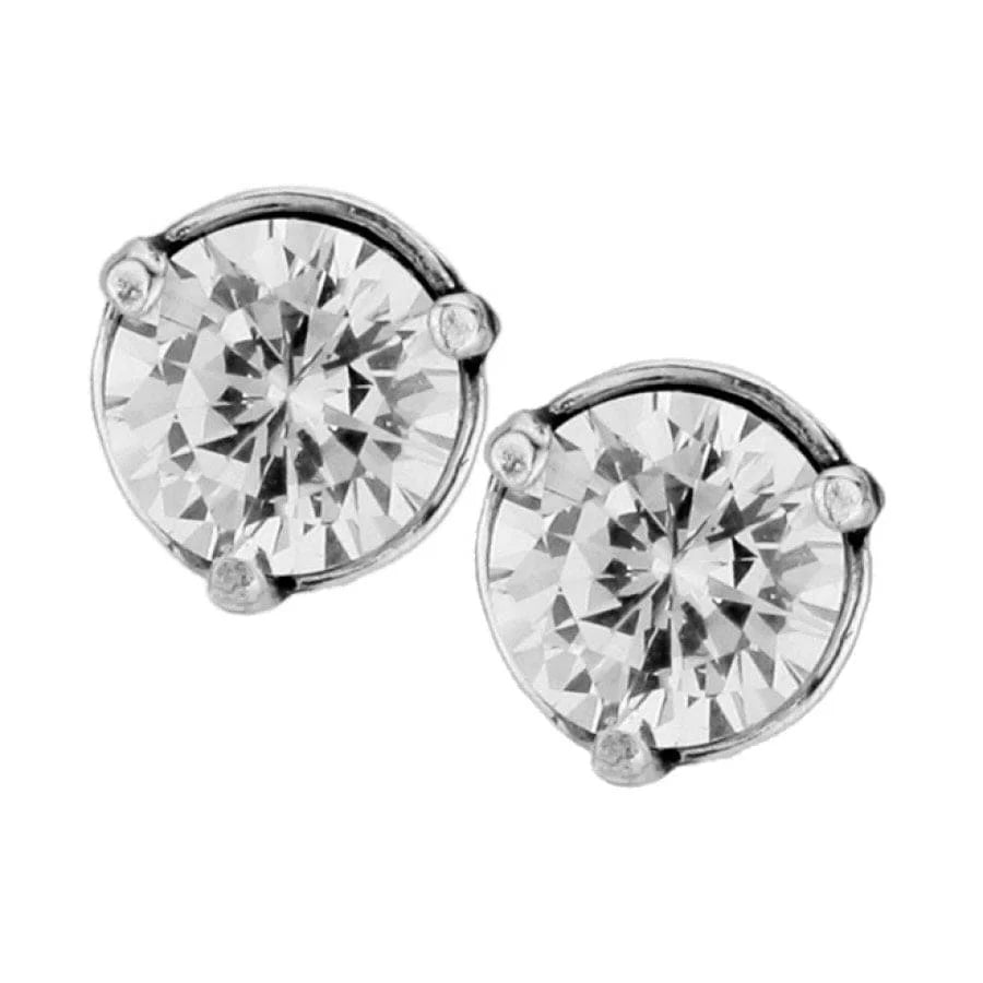 Brighton: Brilliance 7MM Post Earrings in silver