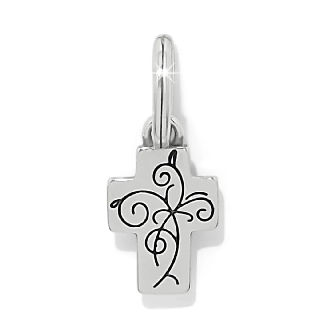 Brighton: Crystal Cross Charm In Pink (JC8003)