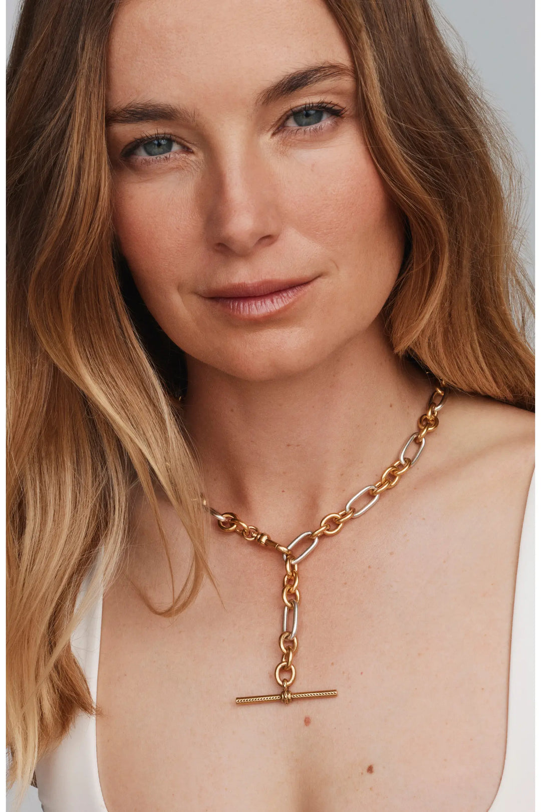 Kendra Scott: Embry Link And Chain Necklace Vintage Mixed Metal (9608805571)