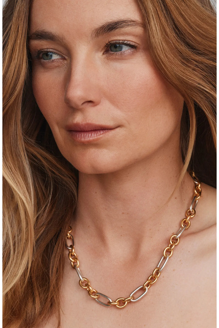 Kendra Scott: Embry Link And Chain Necklace Vintage Mixed Metal (9608805571)