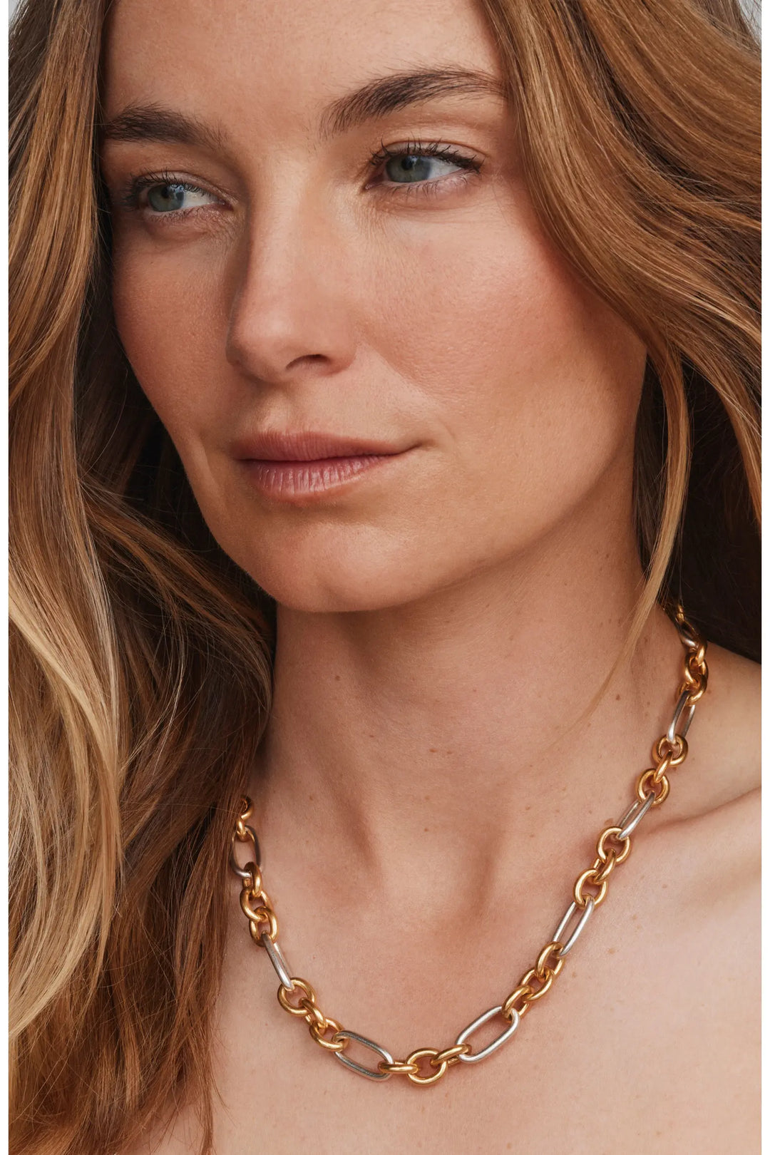 Kendra Scott: Embry Link And Chain Necklace Vintage Mixed Metal (9608805571)