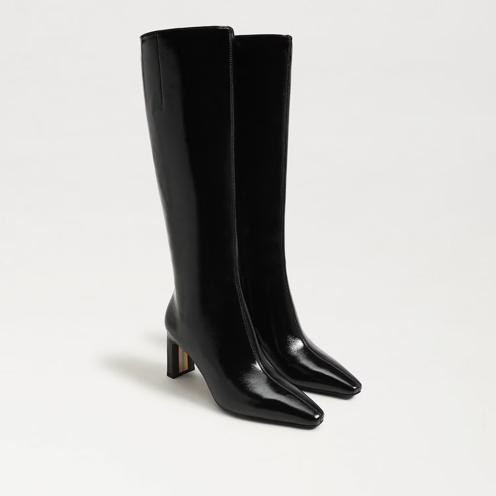 Sam Edelman: Sylvia Knee High Boots in Black Leather