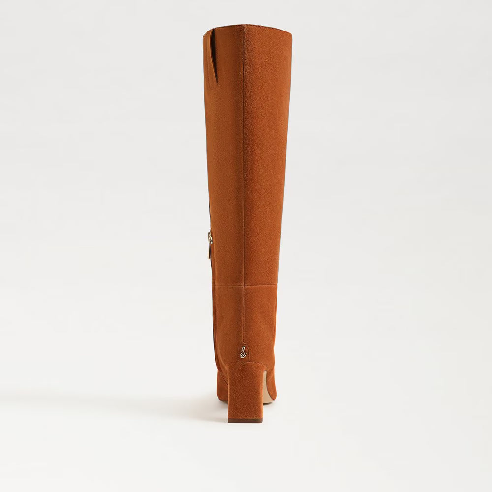 Sam Edelman: Sylvia Frontier Brown Suede Knee High Boots - The Vogue Boutique