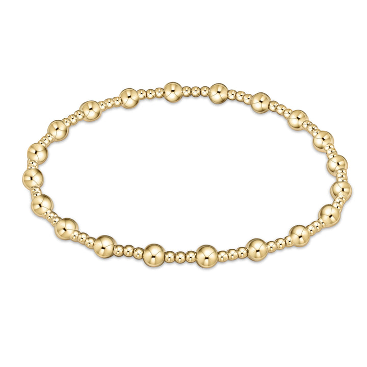 Enewton: Egirl Classic Sincerity Pattern 4mm Bead Bracelet in Gold - The Vogue Boutique