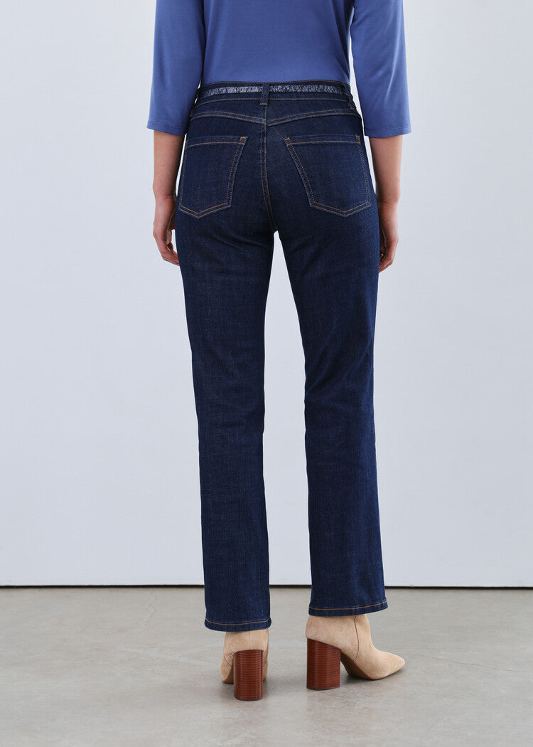 French Dressing Jeans: Christina Straight Leg in Dark Was (5404779)