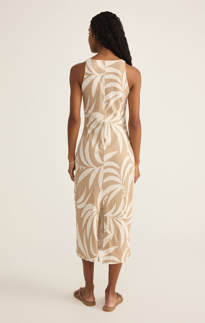 Z Supply: Adison Vacances Midi Dress in Santal - The Vogue Boutique