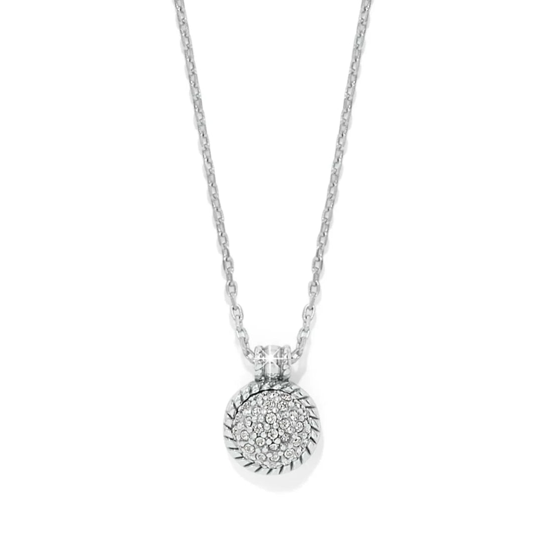 Brighton: Illumina Celeste Dome Siver Necklace (JM0134) - The Vogue Boutique