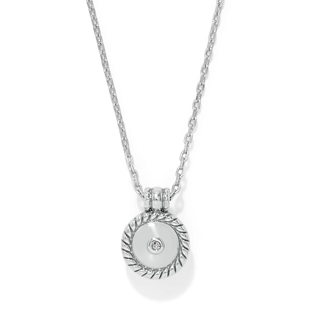 Brighton: Illumina Celeste Dome Siver Necklace (JM0134) - The Vogue Boutique