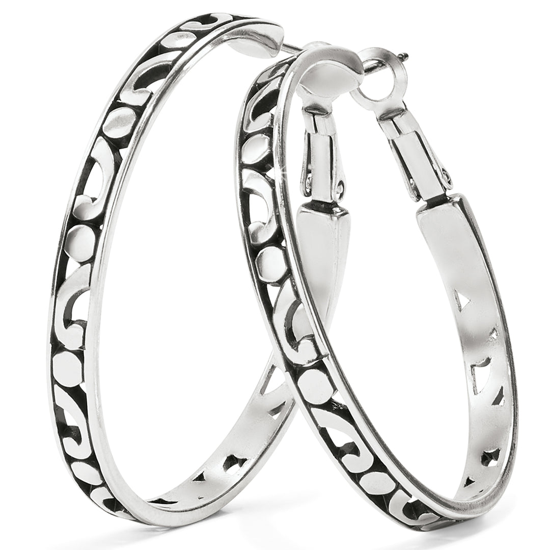 Brighton: Large Earring Charm Hoops (J19530)