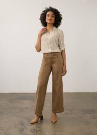 French Dressing Jeans: Olivia Wide Leg in Maple (2751511)