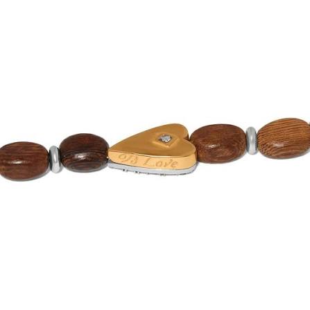 Brighton: Love Messages wooden Necklace Mixed Metal (JM0204)