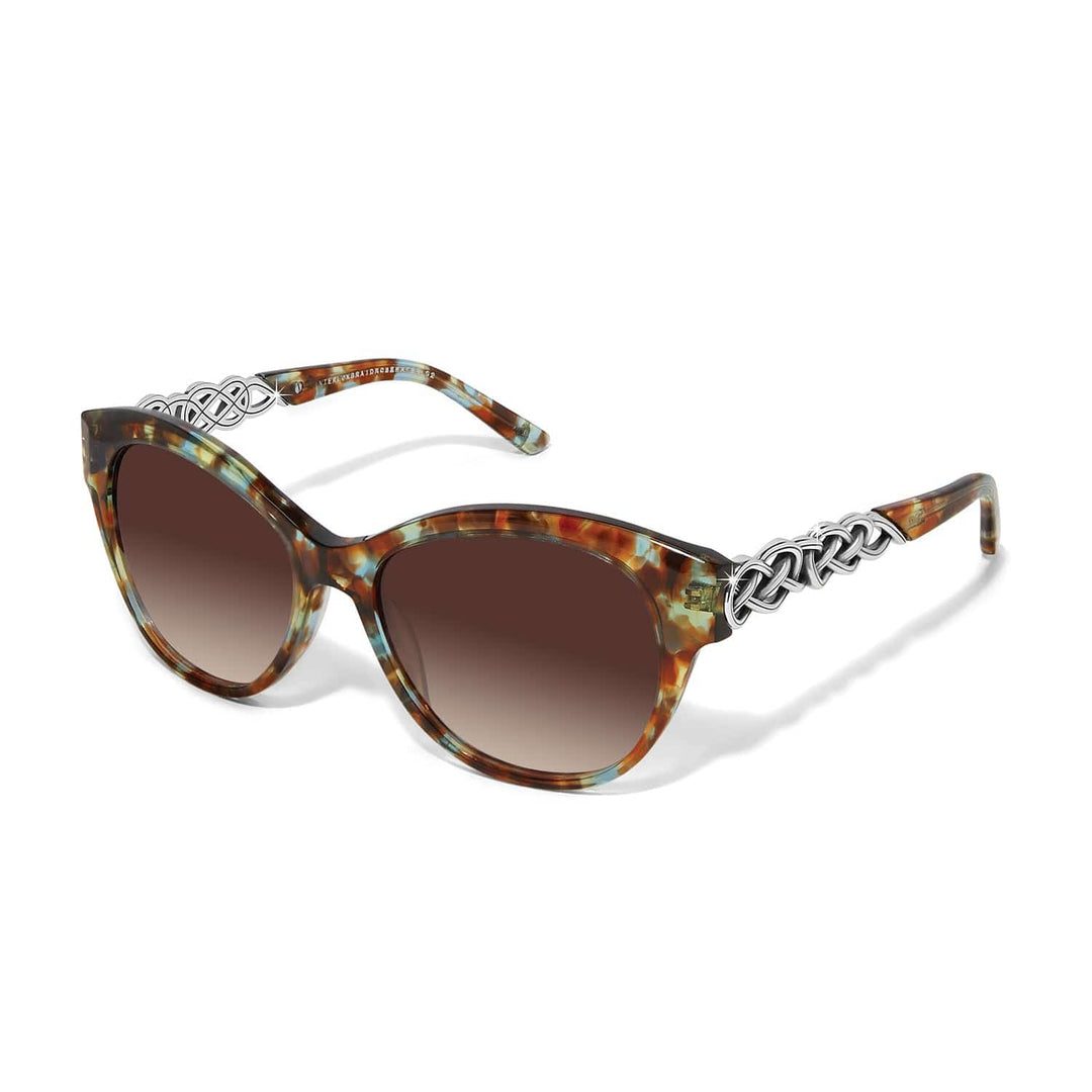 Brighton: Interlok Braid Blue Havana Sunglasses A13467 - The Vogue Boutique