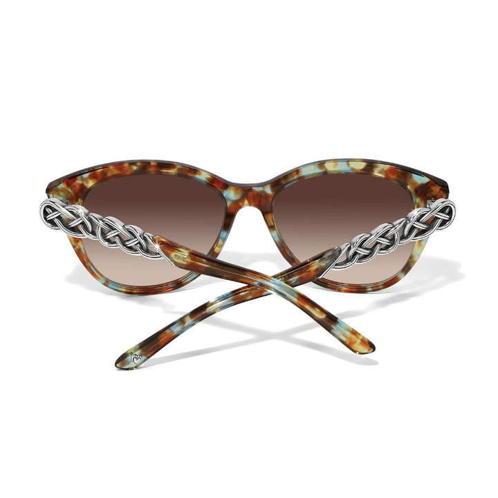Brighton: Interlok Braid Blue Havana Sunglasses A13467 - The Vogue Boutique