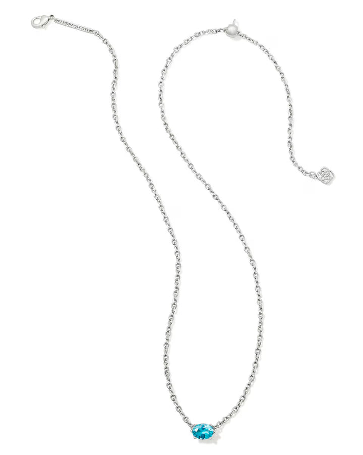 Kendra Scott: Cailin Birthstone Silver Pendant Necklace