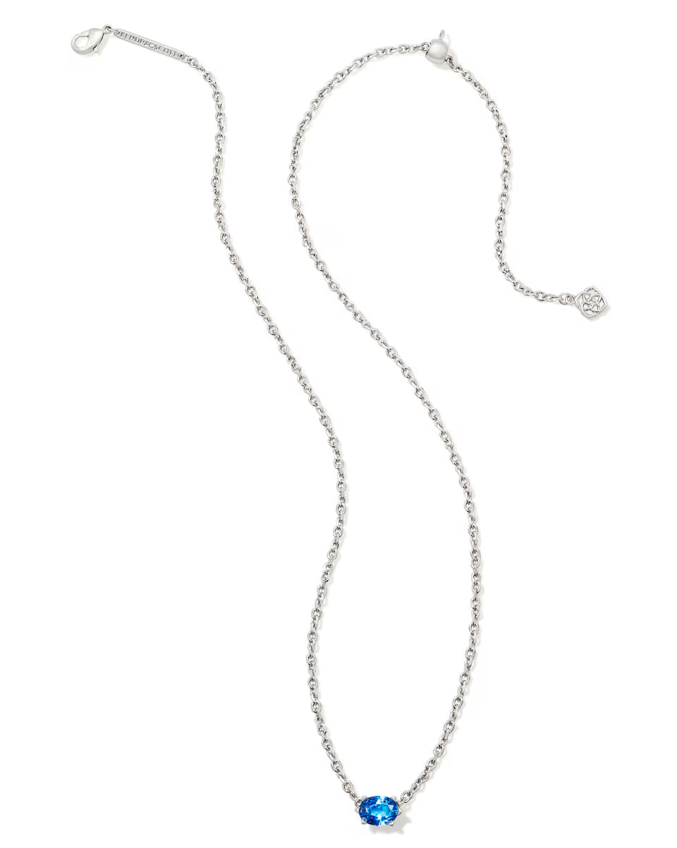 Kendra Scott: Cailin Birthstone Silver Pendant Necklace
