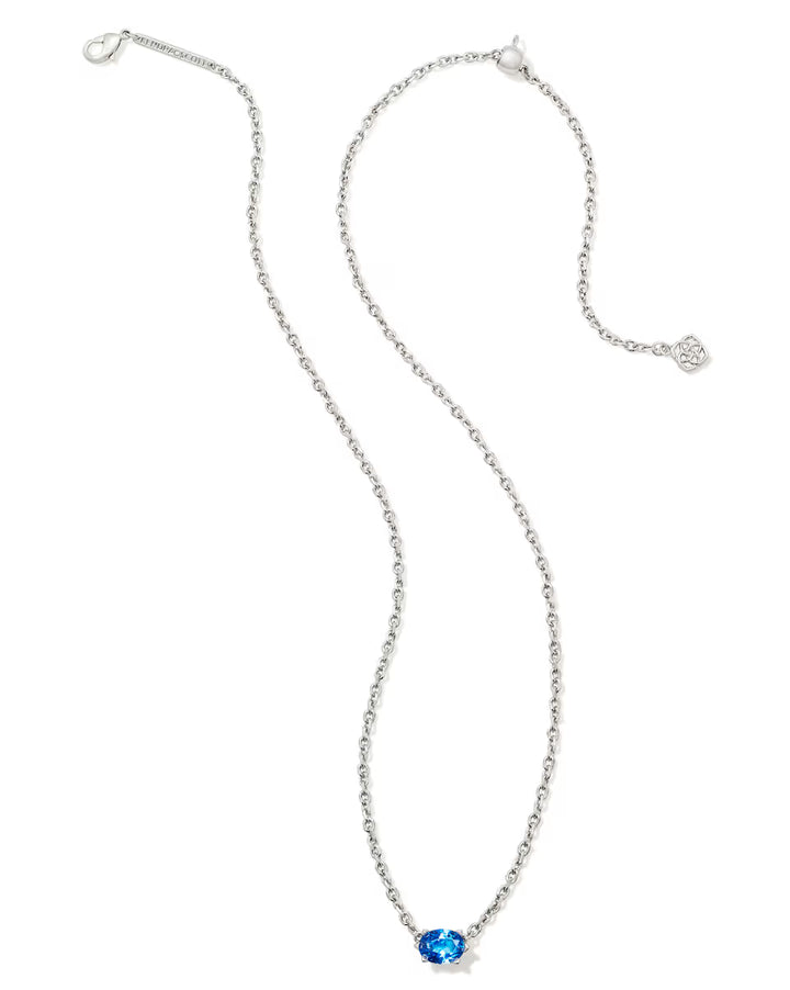 Kendra Scott: Cailin Birthstone Silver Pendant Necklace