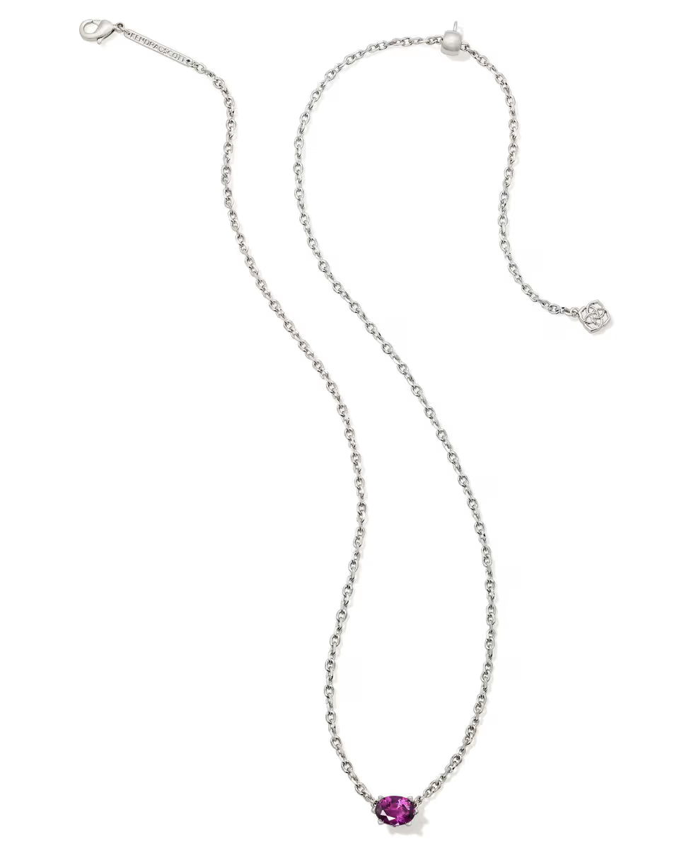 Kendra Scott: Cailin Birthstone Silver Pendant Necklace