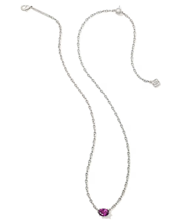 Kendra Scott: Cailin Birthstone Silver Pendant Necklace