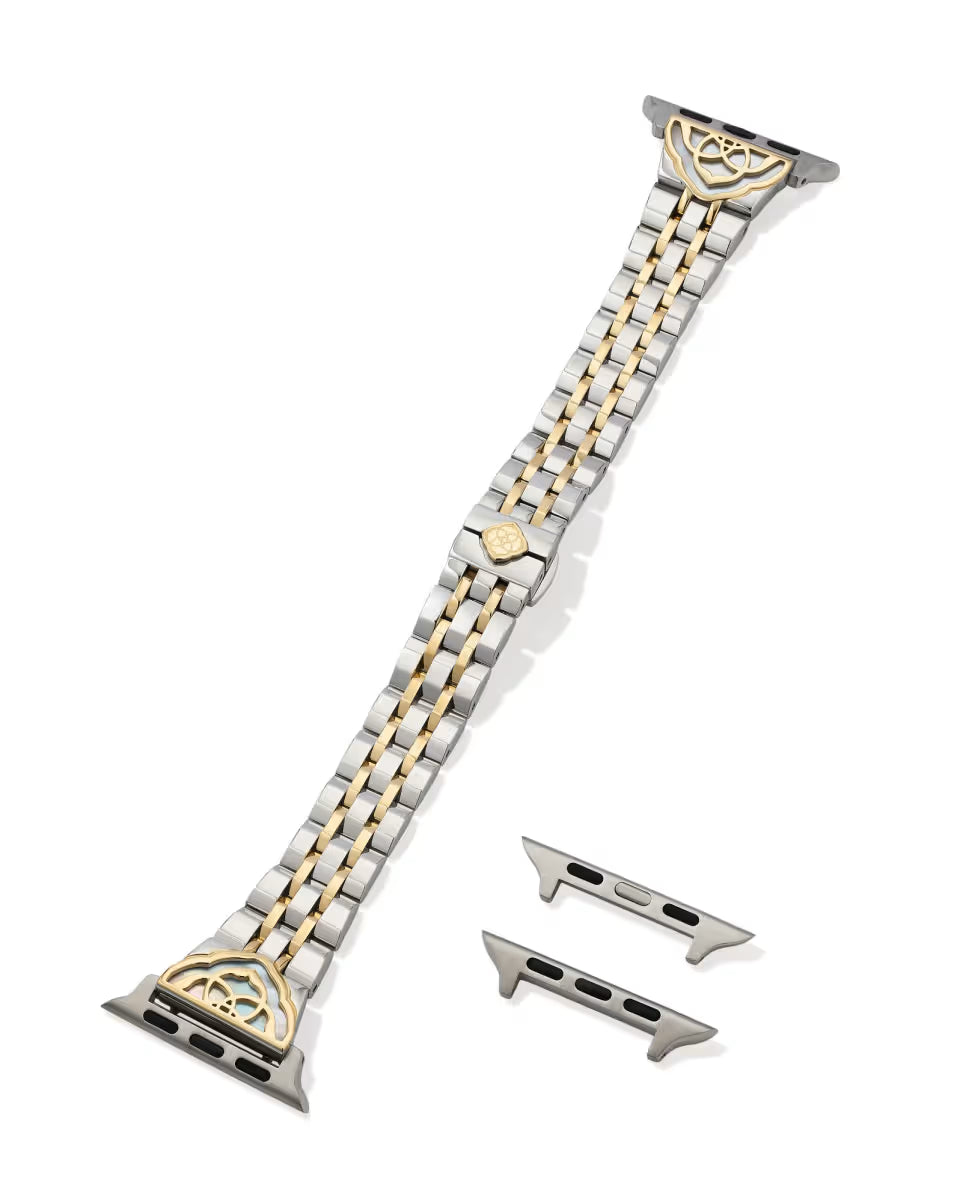 Kendra Scott: Kiera Watch Band Two Tone Ivory Mother of Pearl