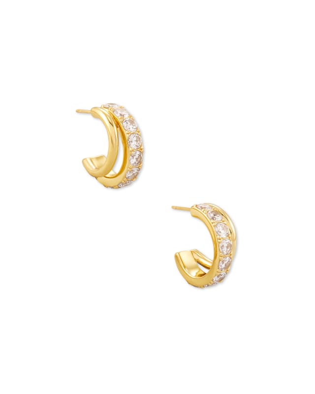 Kendra Scott: Livy Huggie Earrings in Gold